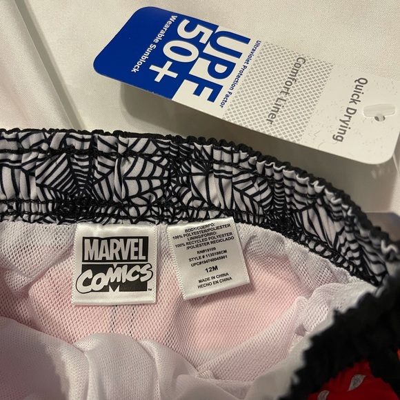 Marvel Spider-Man swim shorts trunks NWT 12M - Picture 3 of 3